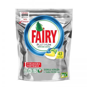 قرص ماشین ظرفشویی فیری PLATINUM فایری بسته ۴۳ عددی FAIRY